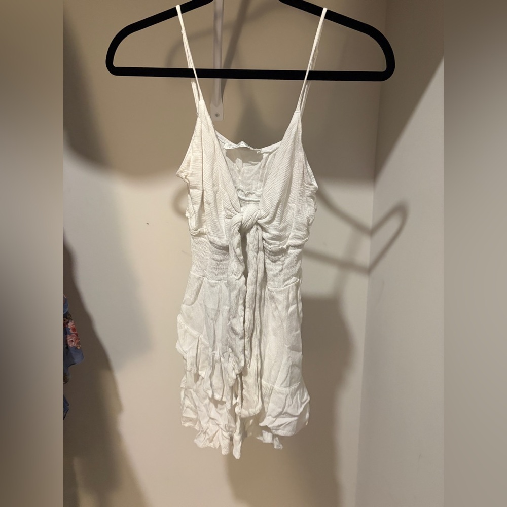 American Threads White Mini Dress